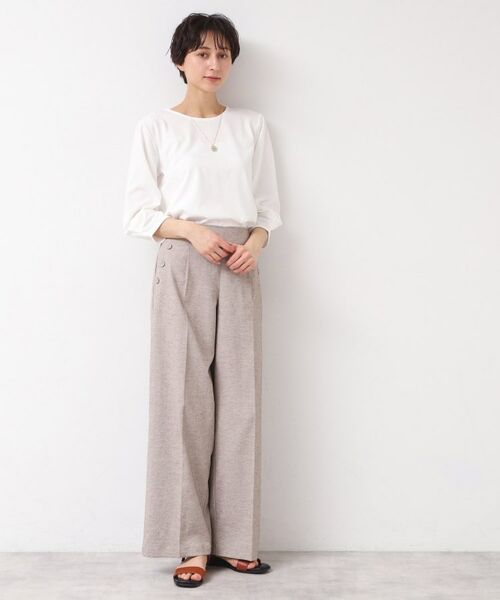 Dessin / デッサン カットソー | 【接触冷感・UV・洗える】袖ニュアンスカットソー | 詳細3