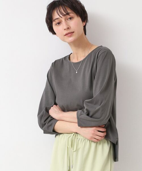 Dessin / デッサン カットソー | 【接触冷感・UV・洗える】袖ニュアンスカットソー | 詳細5