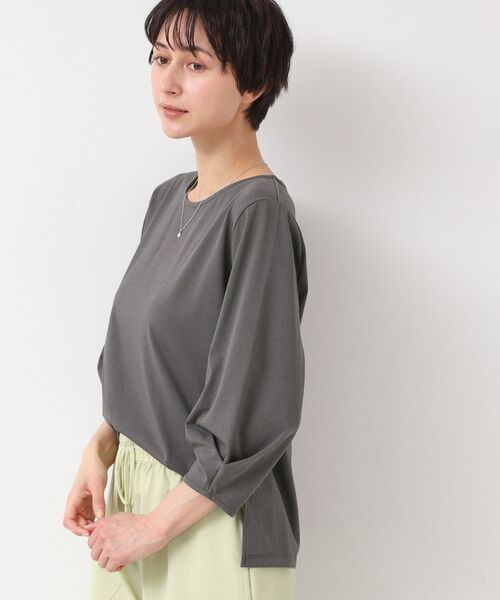 Dessin / デッサン カットソー | 【接触冷感・UV・洗える】袖ニュアンスカットソー | 詳細6