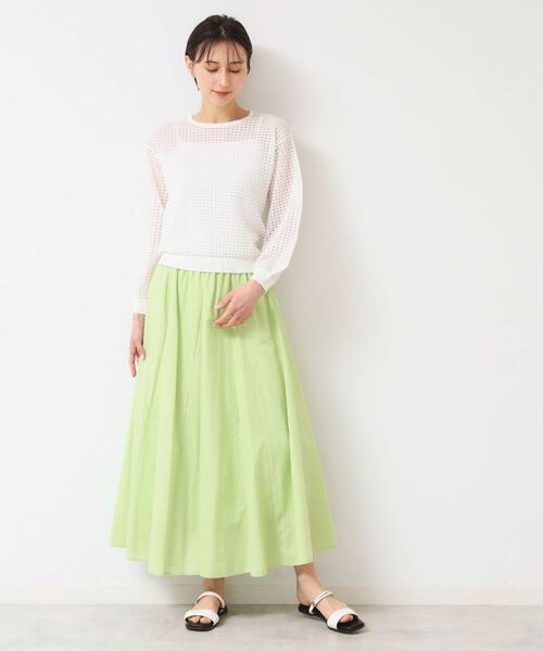 Dessin / デッサン ニット・セーター | 【洗える】チェック柄シアーニット | 詳細11