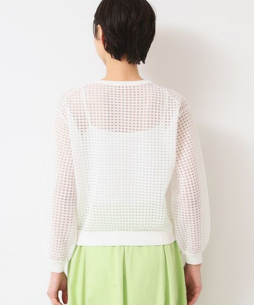 Dessin / デッサン ニット・セーター | 【洗える】チェック柄シアーニット | 詳細15