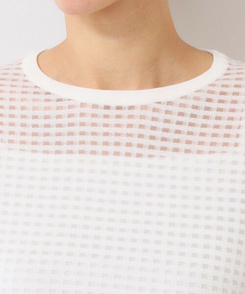 Dessin / デッサン ニット・セーター | 【洗える】チェック柄シアーニット | 詳細16