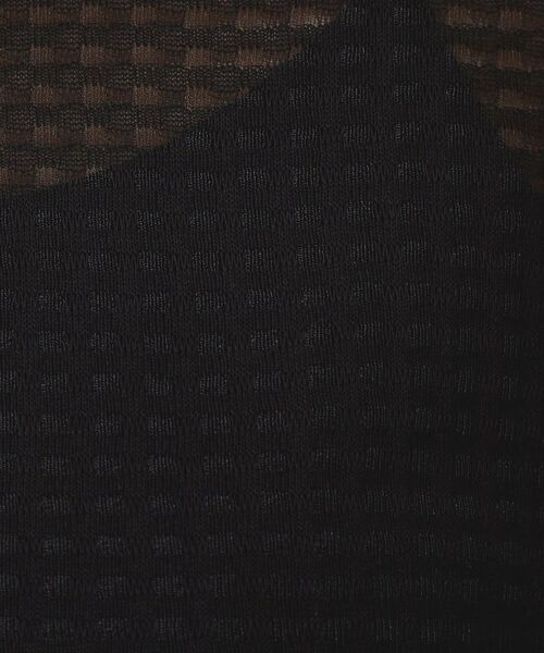 Dessin / デッサン ニット・セーター | 【洗える】チェック柄シアーニット | 詳細4