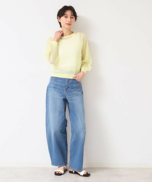 Dessin / デッサン ニット・セーター | 【洗える】チェック柄シアーニット | 詳細7