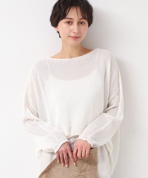 Dessin / デッサン ニット・セーター | 【日本製・洗える】ニュアンスワイドプルオーバー | 詳細1