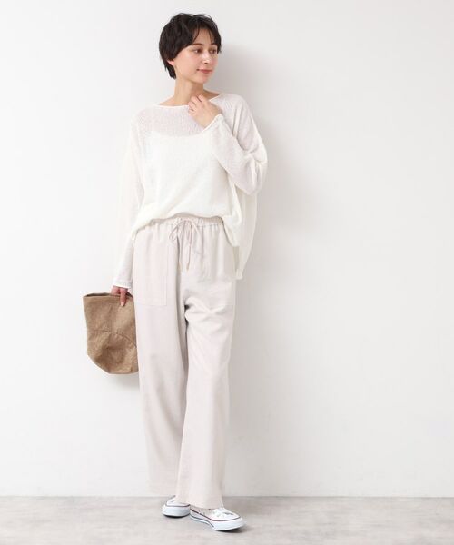 Dessin / デッサン ニット・セーター | 【日本製・洗える】ニュアンスワイドプルオーバー | 詳細2