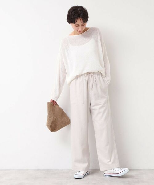 Dessin / デッサン ニット・セーター | 【日本製・洗える】ニュアンスワイドプルオーバー | 詳細3