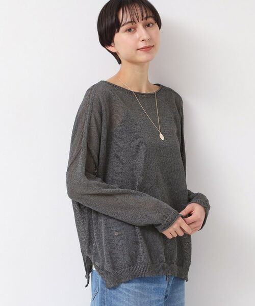 Dessin / デッサン ニット・セーター | 【日本製・洗える】ニュアンスワイドプルオーバー | 詳細6