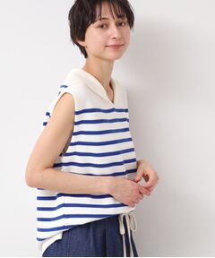 Dessin / デッサン ニット・セーター | 【洗える】セーラーカラーボーダーニット