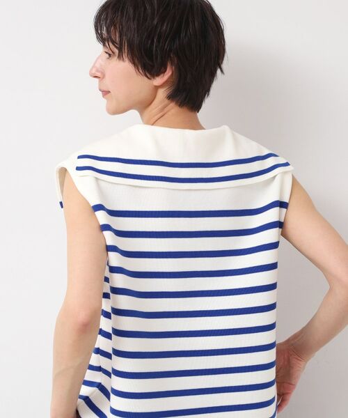 Dessin / デッサン ニット・セーター | 【洗える】セーラーカラーボーダーニット | 詳細1