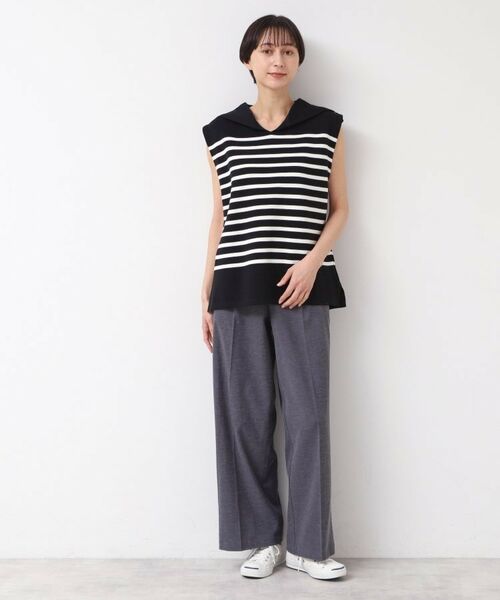 Dessin / デッサン ニット・セーター | 【洗える】セーラーカラーボーダーニット | 詳細7