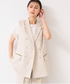 Dessin / デッサン ベスト | 【セットアップ可能・洗える】リネンスリーブレスジャケット