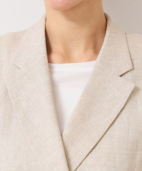 Dessin / デッサン ベスト | 【セットアップ可能・洗える】リネンスリーブレスジャケット | 詳細12