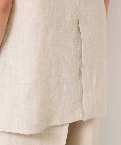 Dessin / デッサン ベスト | 【セットアップ可能・洗える】リネンスリーブレスジャケット | 詳細15