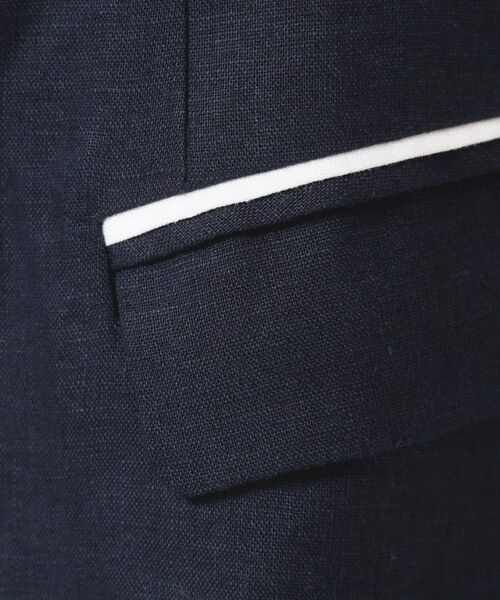 Dessin / デッサン ベスト | 【セットアップ可能・洗える】リネンスリーブレスジャケット | 詳細4