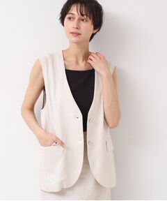 Dessin / デッサン ベスト | 【セットアップ可能・洗える】ボタン付きジレ