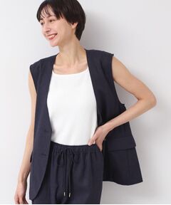 Dessin / デッサン ベスト | 【セットアップ可能・洗える】ボタン付きジレ
