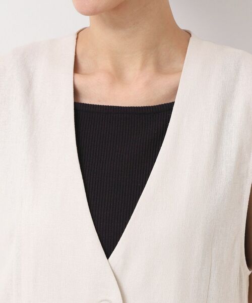 Dessin / デッサン ベスト | 【セットアップ可能・洗える】ボタン付きジレ | 詳細16