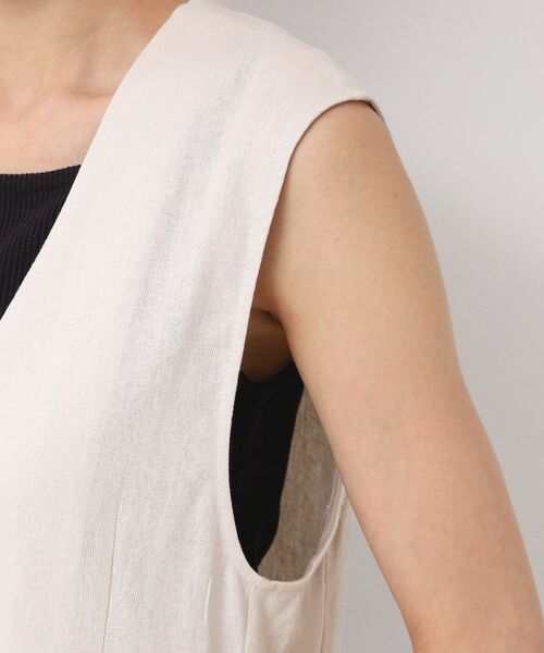 Dessin / デッサン ベスト | 【セットアップ可能・洗える】ボタン付きジレ | 詳細17