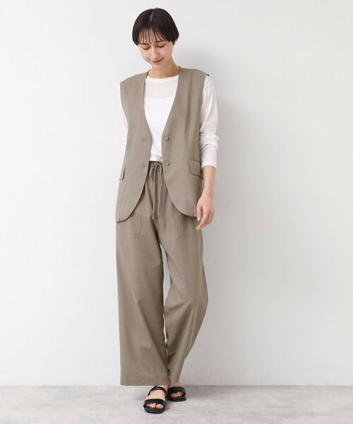 Dessin / デッサン ベスト | 【セットアップ可能・洗える】ボタン付きジレ | 詳細7