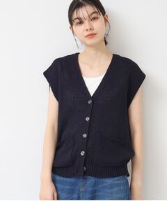 Dessin / デッサン ベスト | 【日本製】ボタン付きニットベスト