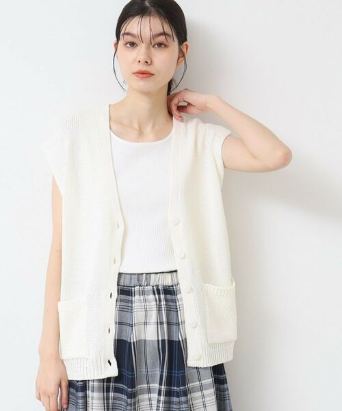 Dessin / デッサン ベスト | 【日本製】ボタン付きニットベスト | 詳細1