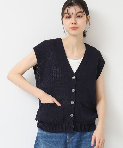 Dessin / デッサン ベスト | 【日本製】ボタン付きニットベスト | 詳細5