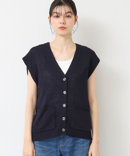 Dessin / デッサン ベスト | 【日本製】ボタン付きニットベスト | 詳細9