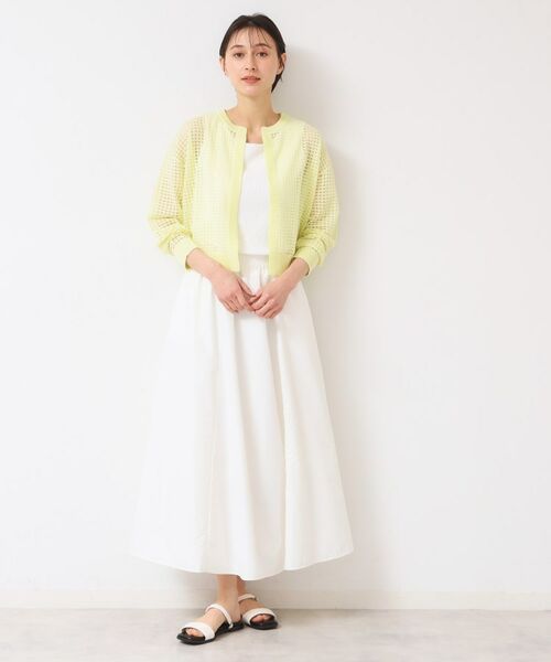 Dessin / デッサン カーディガン・ボレロ | 【洗える】チェック柄シアークルーネックカーディガン | 詳細11