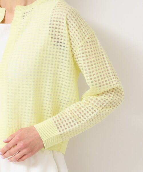 Dessin / デッサン カーディガン・ボレロ | 【洗える】チェック柄シアークルーネックカーディガン | 詳細17