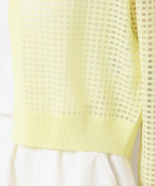 Dessin / デッサン カーディガン・ボレロ | 【洗える】チェック柄シアークルーネックカーディガン | 詳細18