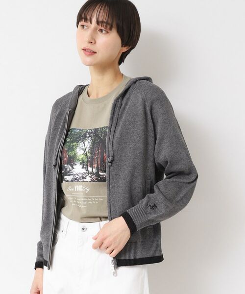 Dessin / デッサン カーディガン・ボレロ | 【洗える】フーデッドカーディガン（S～L） | 詳細1