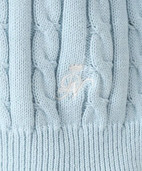 Dessin / デッサン カーディガン・ボレロ | 【洗える】半袖ケーブルニットコットンカーディガン | 詳細12