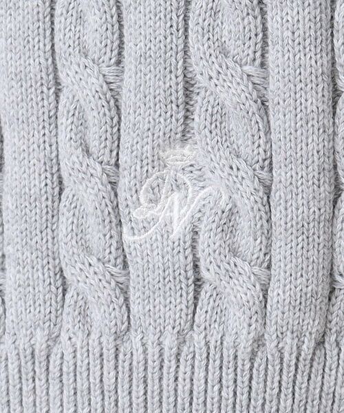 Dessin / デッサン カーディガン・ボレロ | 【洗える】半袖ケーブルニットコットンカーディガン | 詳細4