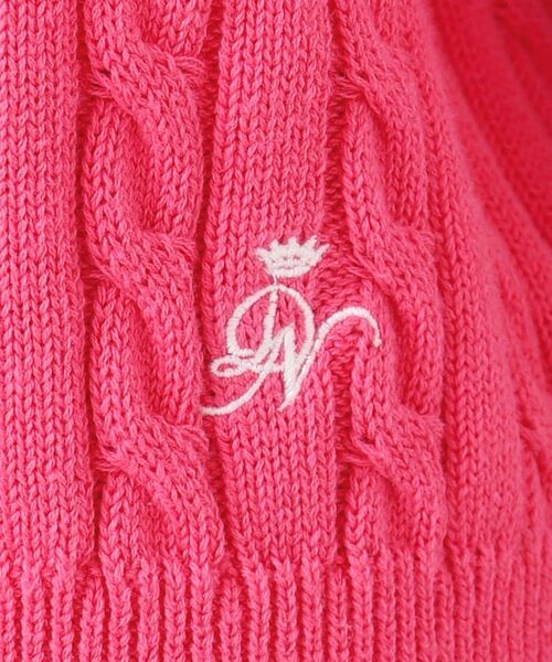 Dessin / デッサン カーディガン・ボレロ | 【洗える】半袖ケーブルニットコットンカーディガン | 詳細8