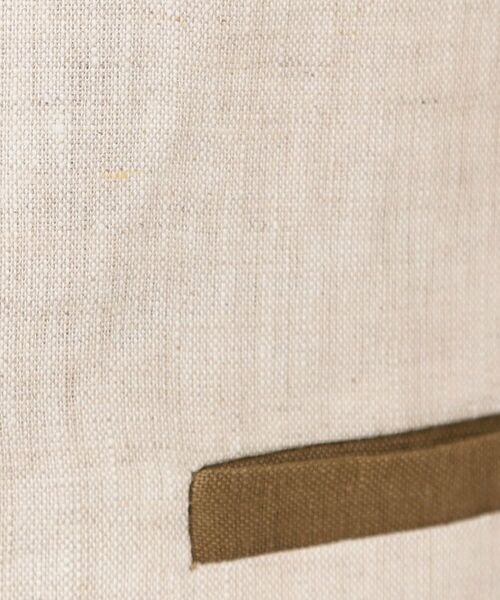 Dessin / デッサン ノーカラージャケット | 【セットアップ可能・洗える】配色クルーネック麻ジャケット | 詳細8