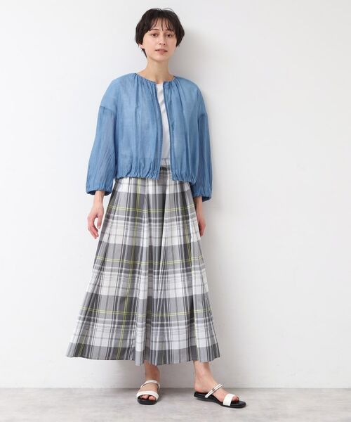 Dessin / デッサン Gジャン・デニムジャケット | 【洗える】シアーデニムギャザージャケット | 詳細2