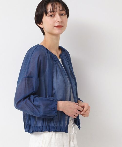 Dessin / デッサン Gジャン・デニムジャケット | 【洗える】シアーデニムギャザージャケット | 詳細5