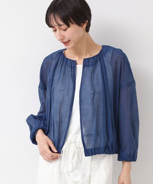 Dessin / デッサン Gジャン・デニムジャケット | 【洗える】シアーデニムギャザージャケット | 詳細6