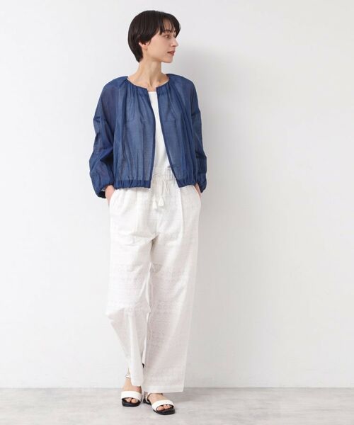 Dessin / デッサン Gジャン・デニムジャケット | 【洗える】シアーデニムギャザージャケット | 詳細7