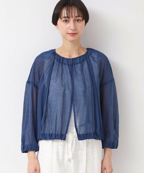 Dessin / デッサン Gジャン・デニムジャケット | 【洗える】シアーデニムギャザージャケット | 詳細9