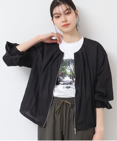 Dessin / デッサン レザーブルゾン・ジャケット | 【洗える】クルーネックブルゾン（S～L）