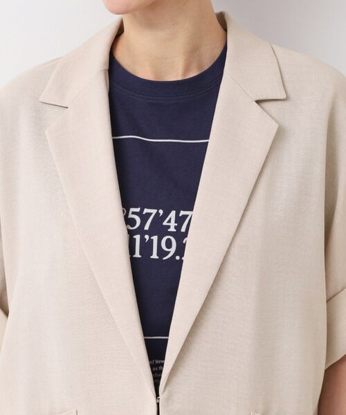 Dessin / デッサン テーラードジャケット | 【洗える】半袖テーラードジャケット | 詳細12