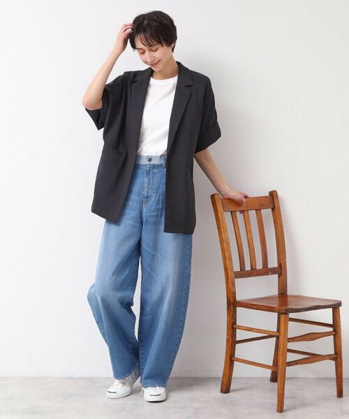 Dessin / デッサン テーラードジャケット | 【洗える】半袖テーラードジャケット | 詳細3