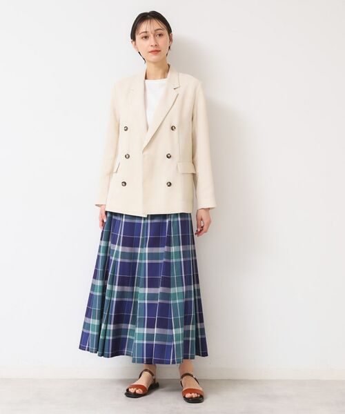 Dessin / デッサン テーラードジャケット | 【洗える】リネンライクダブルジャケット(S~L) | 詳細7