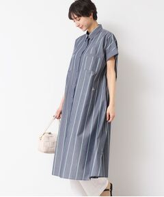 Dessin / デッサン ミニ丈・ひざ丈ワンピース | 【洗える】オリジナルストライプ柄シャツワンピース（S～L）