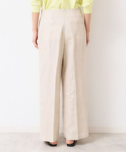 Dessin / デッサン パンツ | 【セットアップ可能・洗える】タック入り麻マリンパンツ | 詳細13