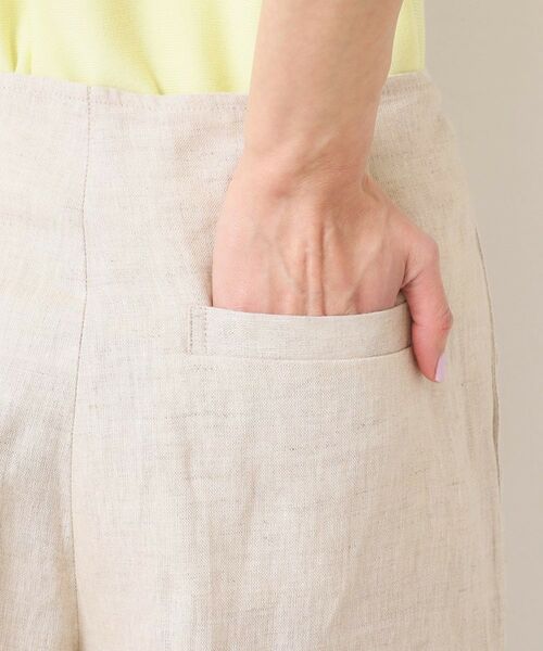 Dessin / デッサン パンツ | 【セットアップ可能・洗える】タック入り麻マリンパンツ | 詳細15