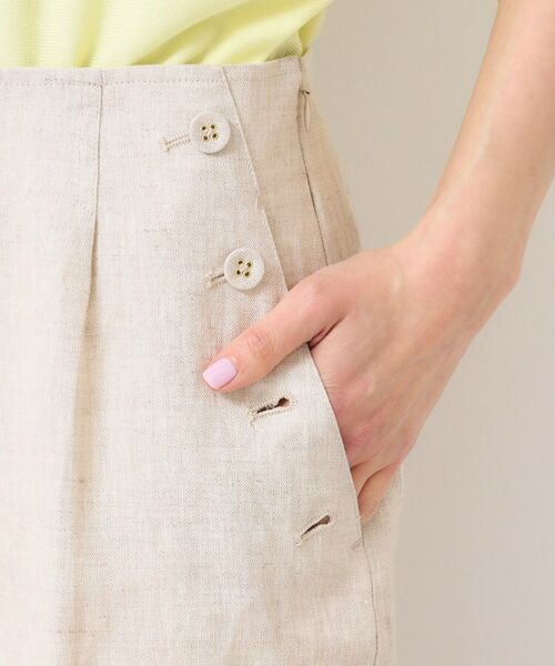 Dessin / デッサン パンツ | 【セットアップ可能・洗える】タック入り麻マリンパンツ | 詳細17