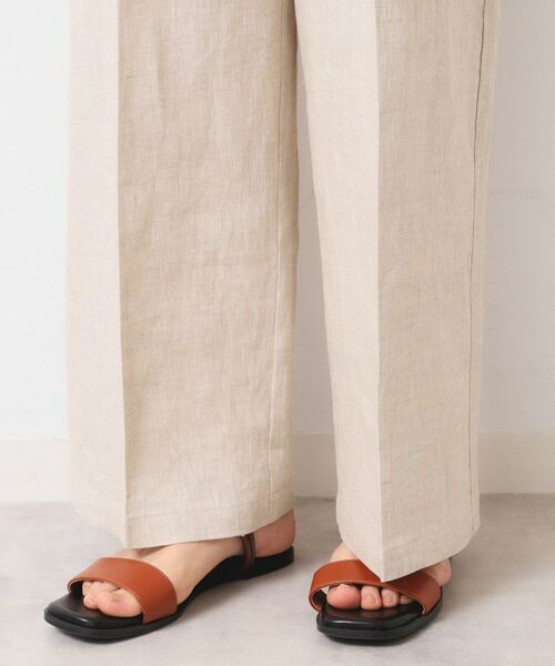 Dessin / デッサン パンツ | 【セットアップ可能・洗える】タック入り麻マリンパンツ | 詳細18